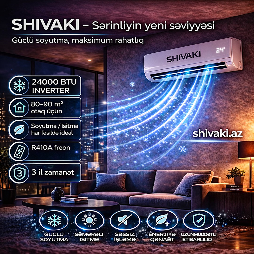 SHIVAKI 24000 BTU (80-90 KV) INVERTER