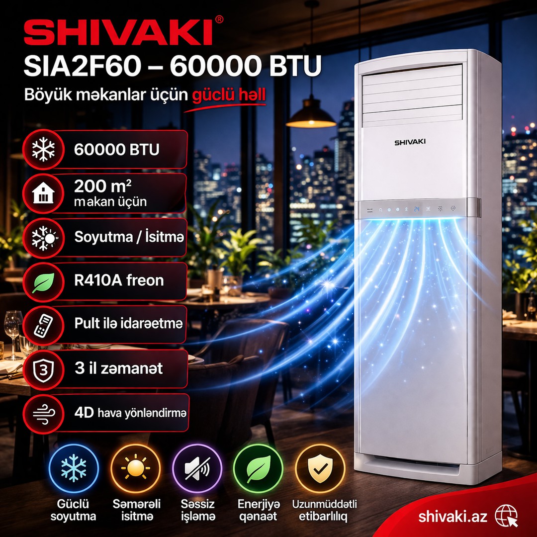 SHIVAKI SIA2F60- 60000BTU ( 200KV )