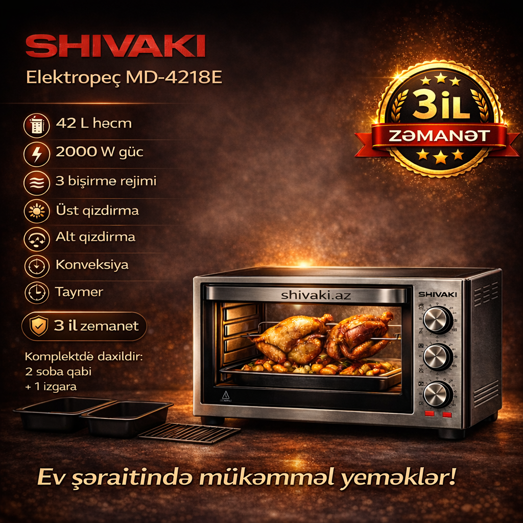 Elektrik soba Shivaki MD-4218