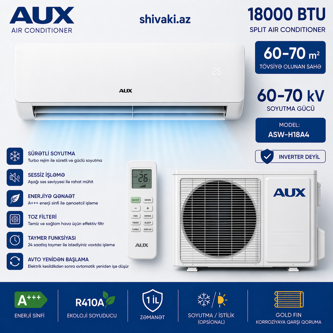 AUX ASW-H18A4  (60–70 m²)