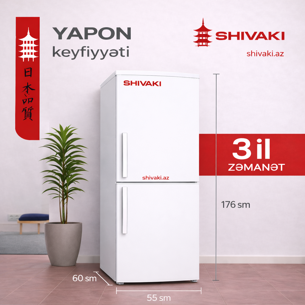 Soyuducu Shivaki HD345RN white