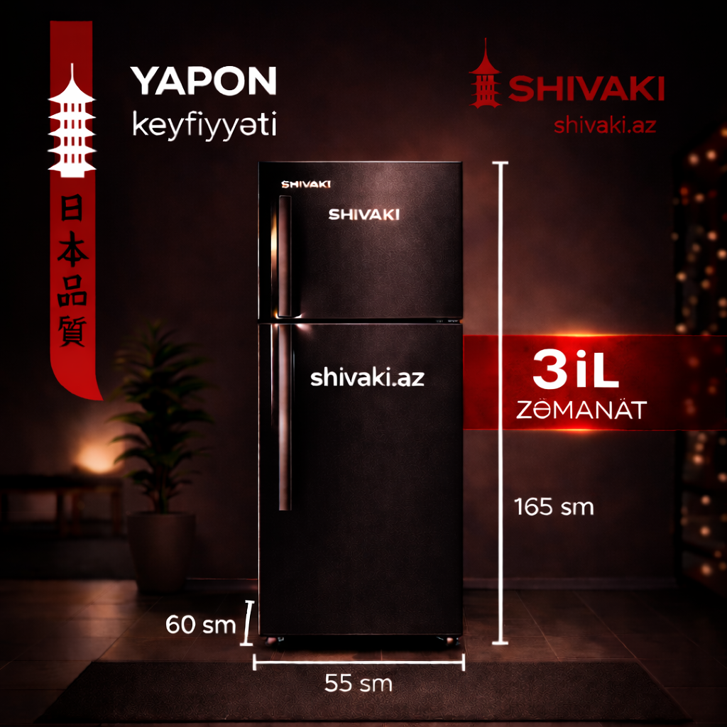 Soyuducu Shivaki HD 341 FN inox/black
